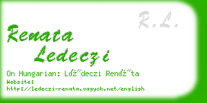 renata ledeczi business card